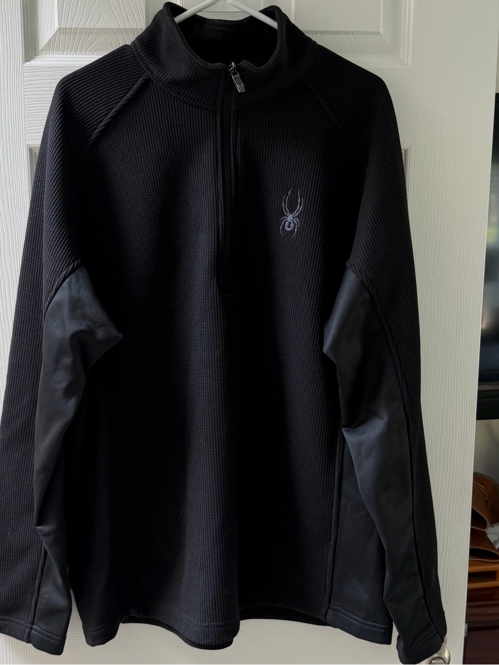 Spyder Men’s XXL Core Sweater 1/4 Zip Fleece pullover Black
